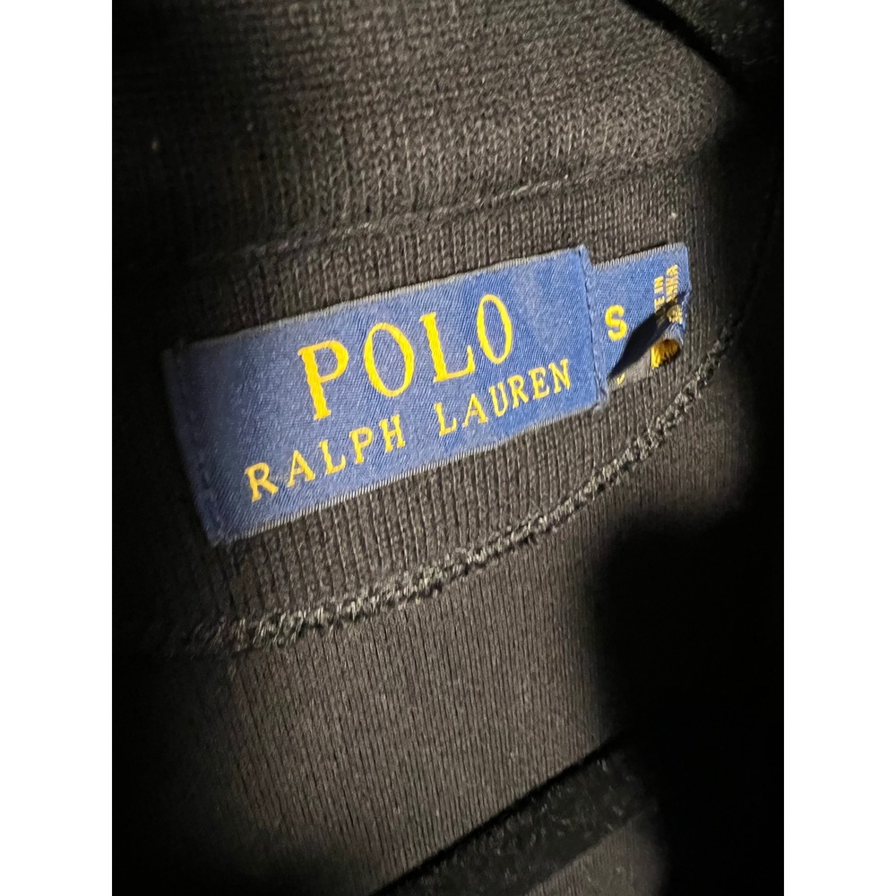 Polo Ralph Lauren Mens Full Zip Vest Black Mock Neck Pony Logo Small - Picture 3 of 4